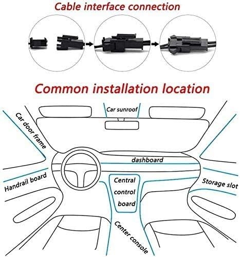 USB ניאון הרכב האטמוספירה כתום אל חוט קר חוט קיר פנימי LED DIY דקורטיביים רצועת אור על המכונית, כולל מחשב 1 10 FT EL