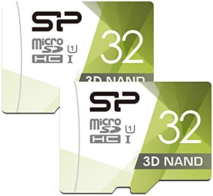 הסיליקון כוח 3D NAND 32GB 2-Pack כרטיס MicroSD עם מתאם
