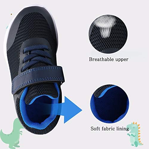 RIBONGZ פעוטות בנים & בנות טניס נעליים להחליק על נעלי ספורט במכונה קל נעלי ריצה